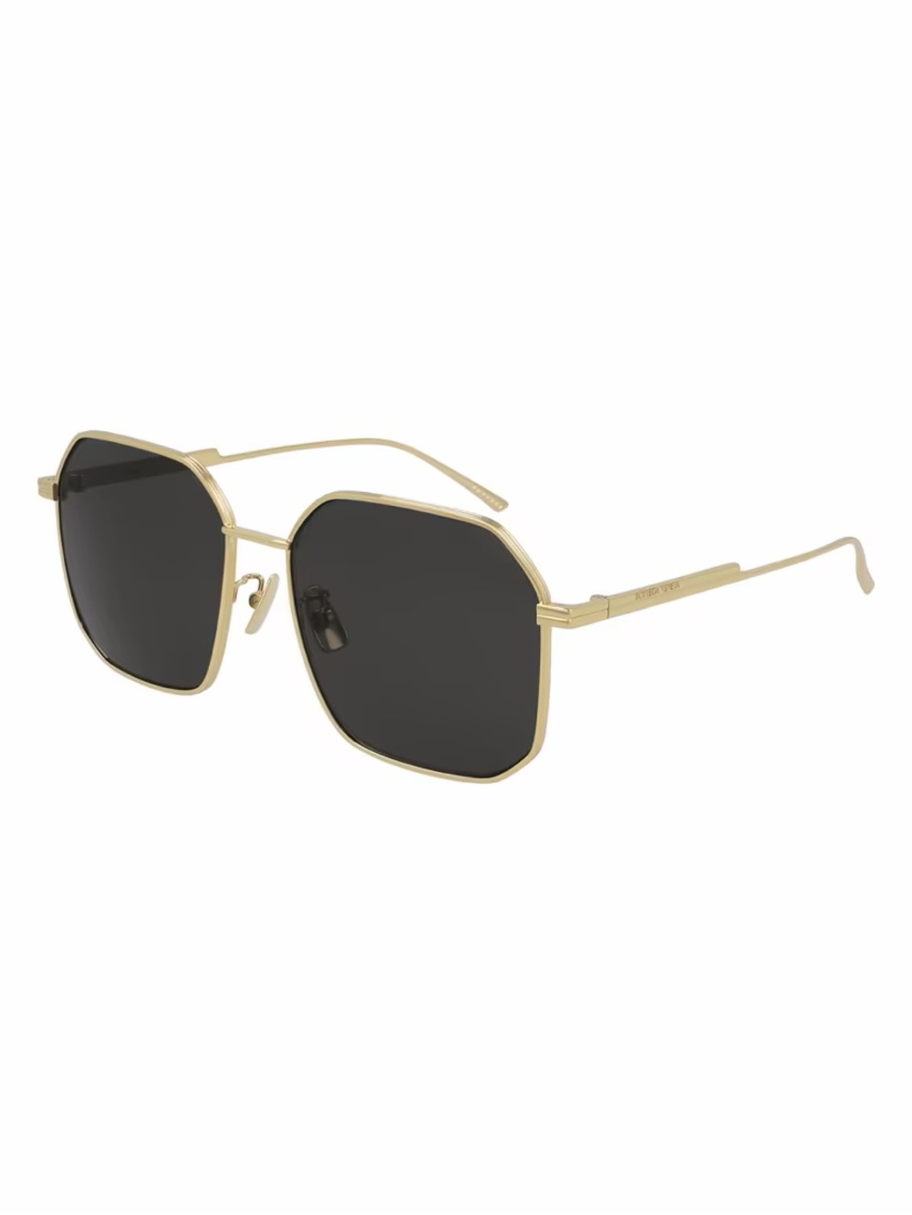 Bottega Veneta Gold Frame Black Lens Geometric Women's Sunglasses BV1108SA - Picture 3 of 12